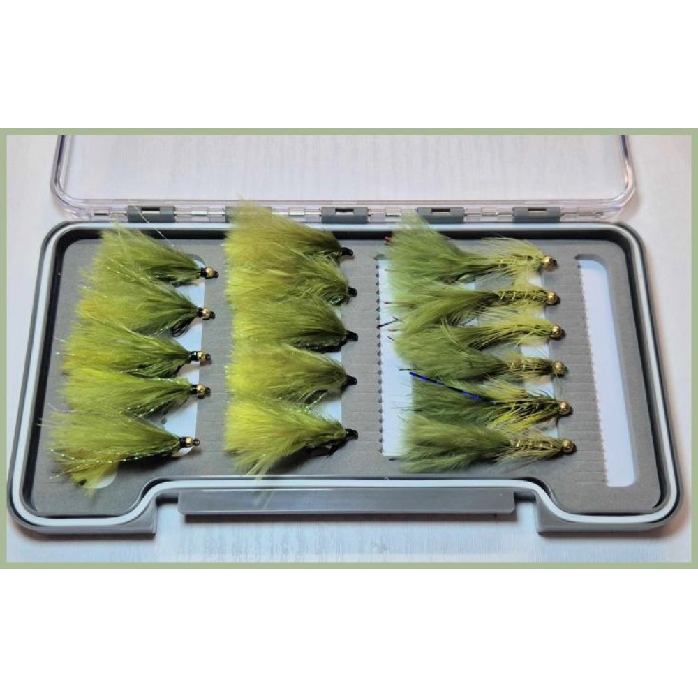 Bullet Head Dawsons Olive Bullet Head Lure In Traditional Fly Pattern